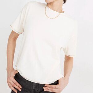 MWL Breeze Rainbow-Stitched Crewneck Boxy Tee (Size XS)